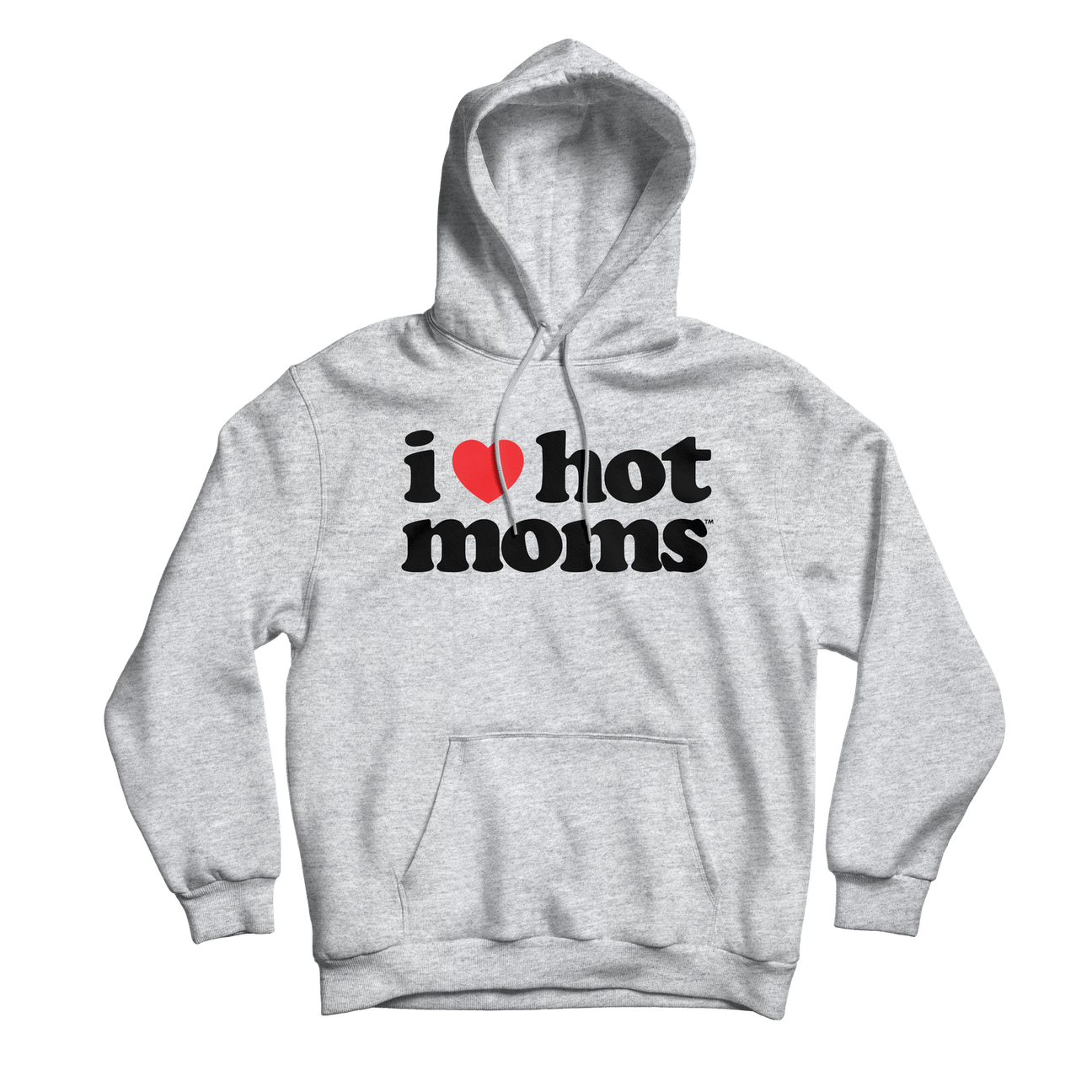 I Heart Hot Moms Grey Hoodie - Danny Duncan
