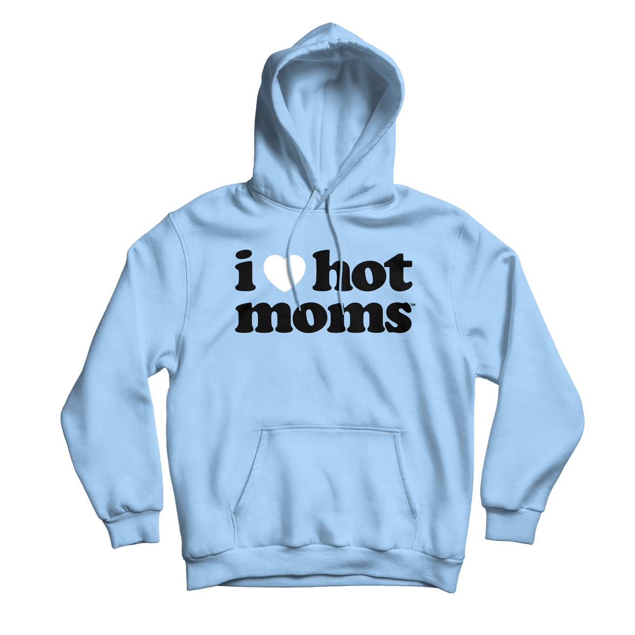I Heart Hot Moms Light Blue Hoodie - Danny Duncan