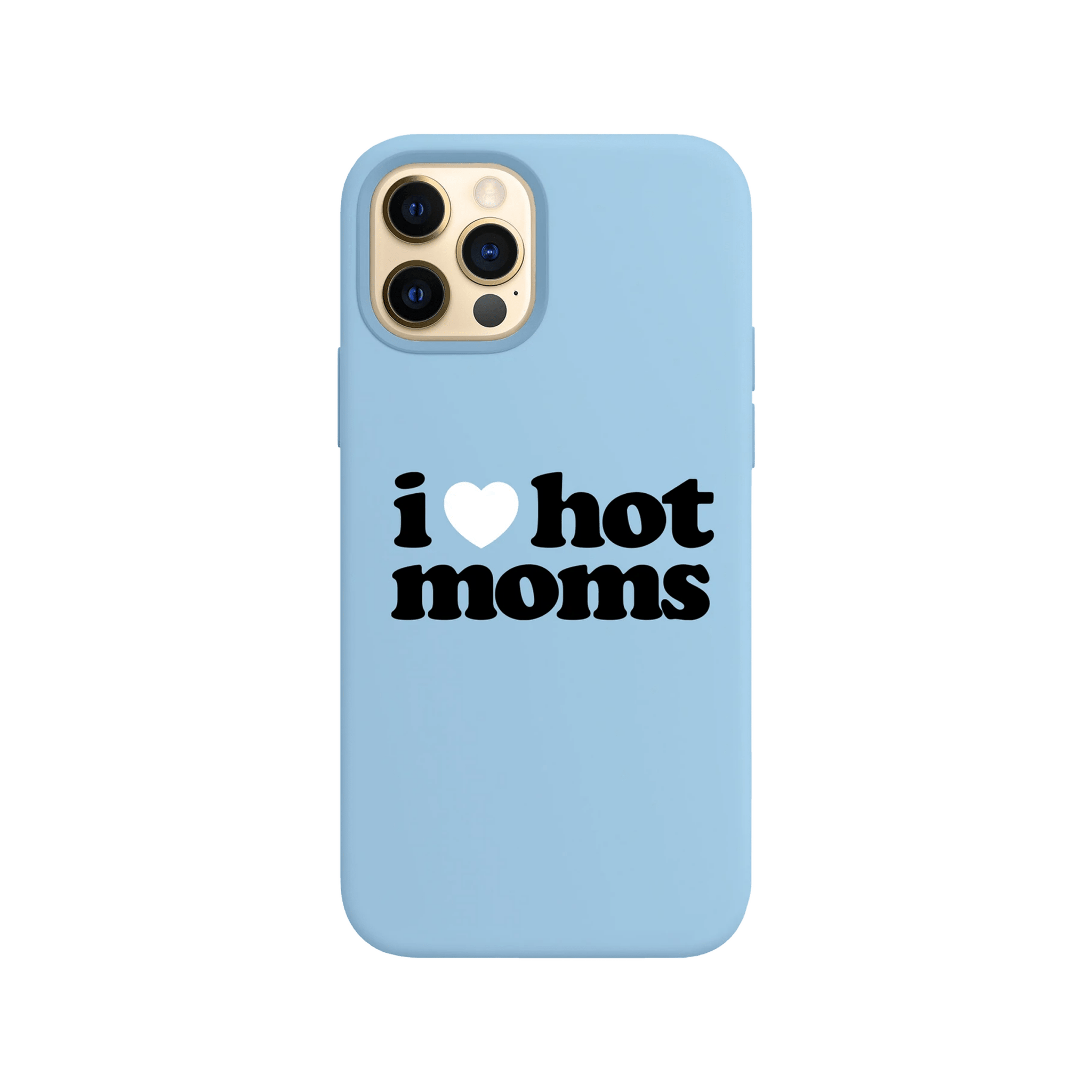 I Heart Hot Moms Light Blue iPhone Case - Danny Duncan