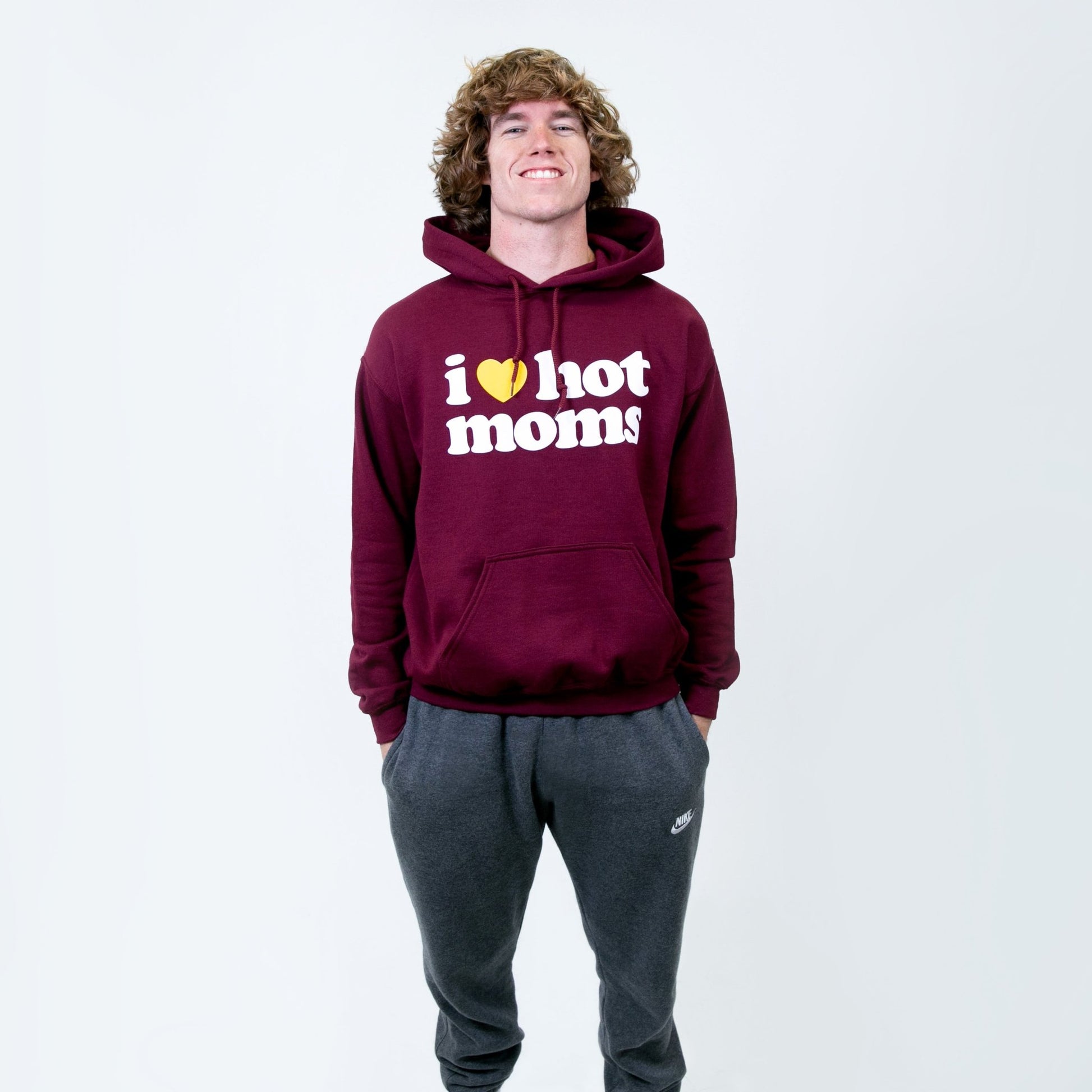 I Heart Moms Maroon Hoodie - Danny Duncan