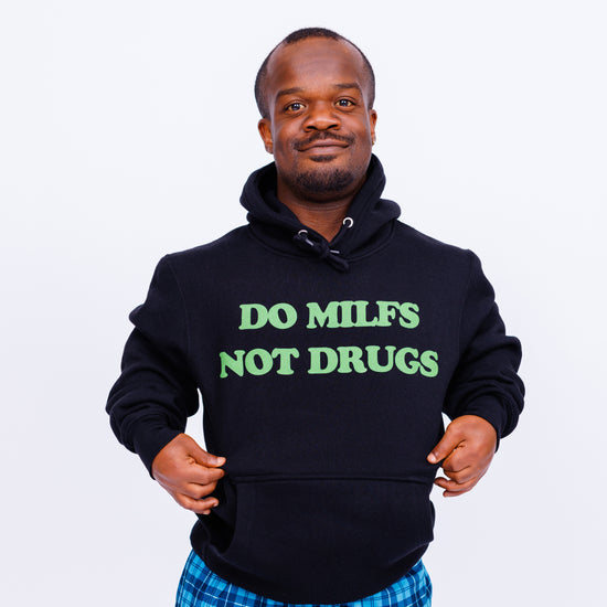 Load image into Gallery viewer, Do Milfs Black Hoodie
