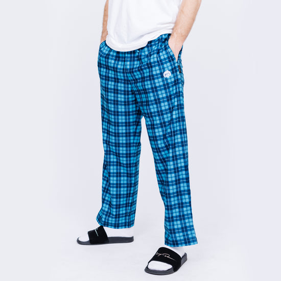 Relaxed Fit Pyjama bottoms - Beige/Checked - Men | H&M IN