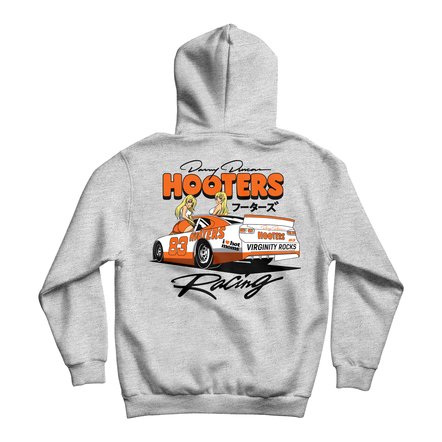 Hooters Racing Grey Hoodie