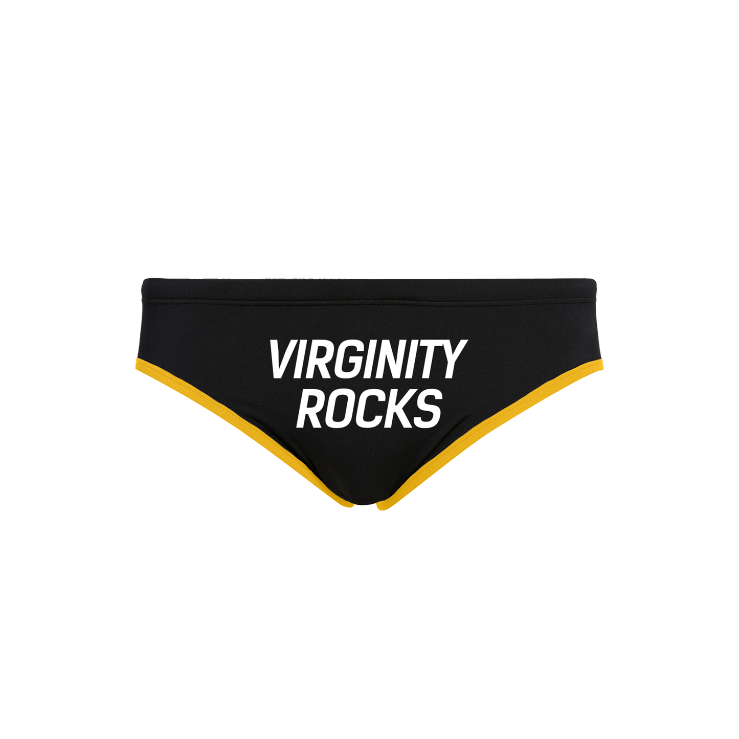 Virginity Rocks Black Speedo