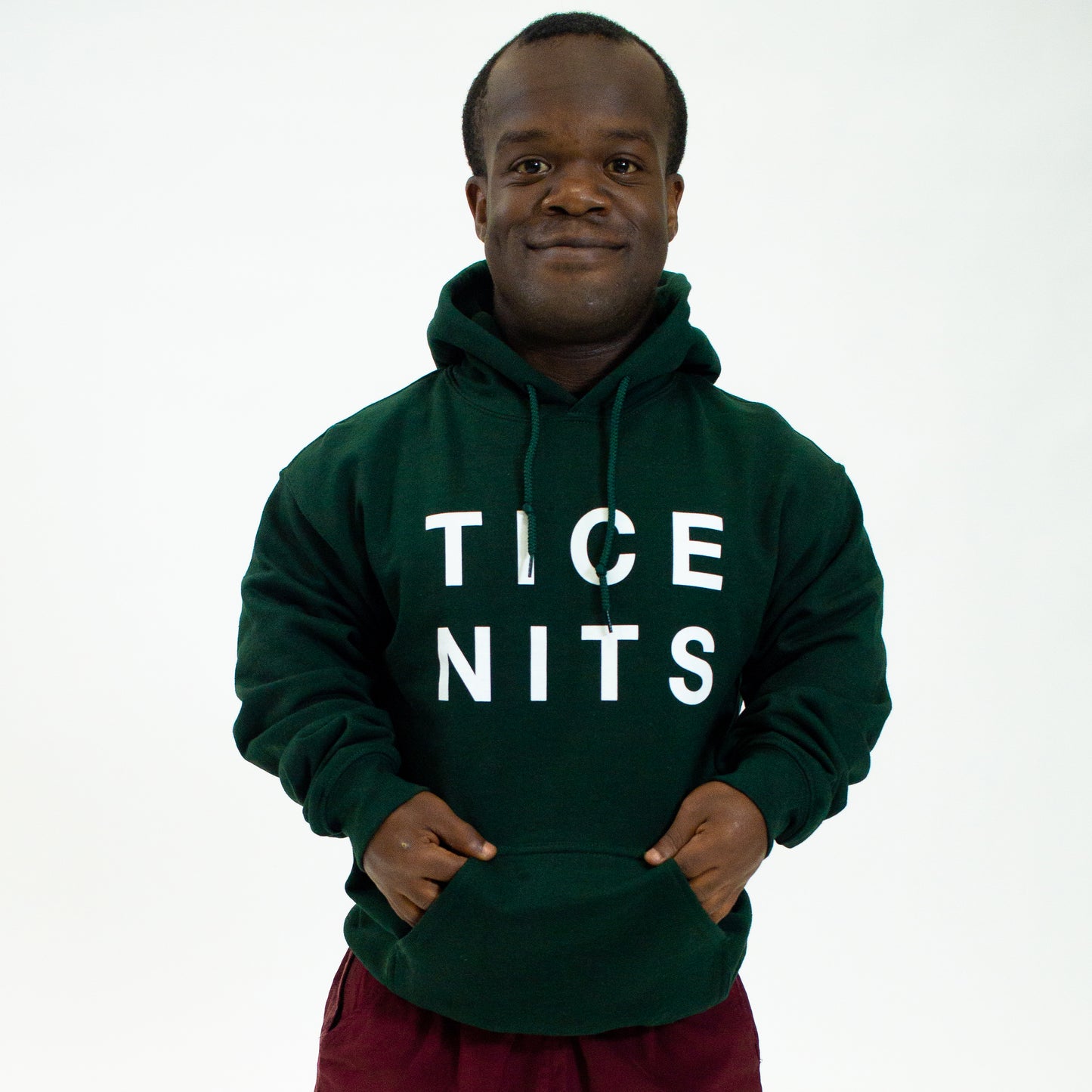 Load image into Gallery viewer, Tice Nits Forest Green Hoodie
