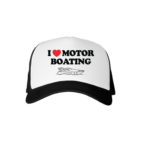 I Heart Motor Boating Trucker Hat