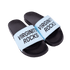 Virginity Rocks Black/Light Blue Slides - Danny Duncan