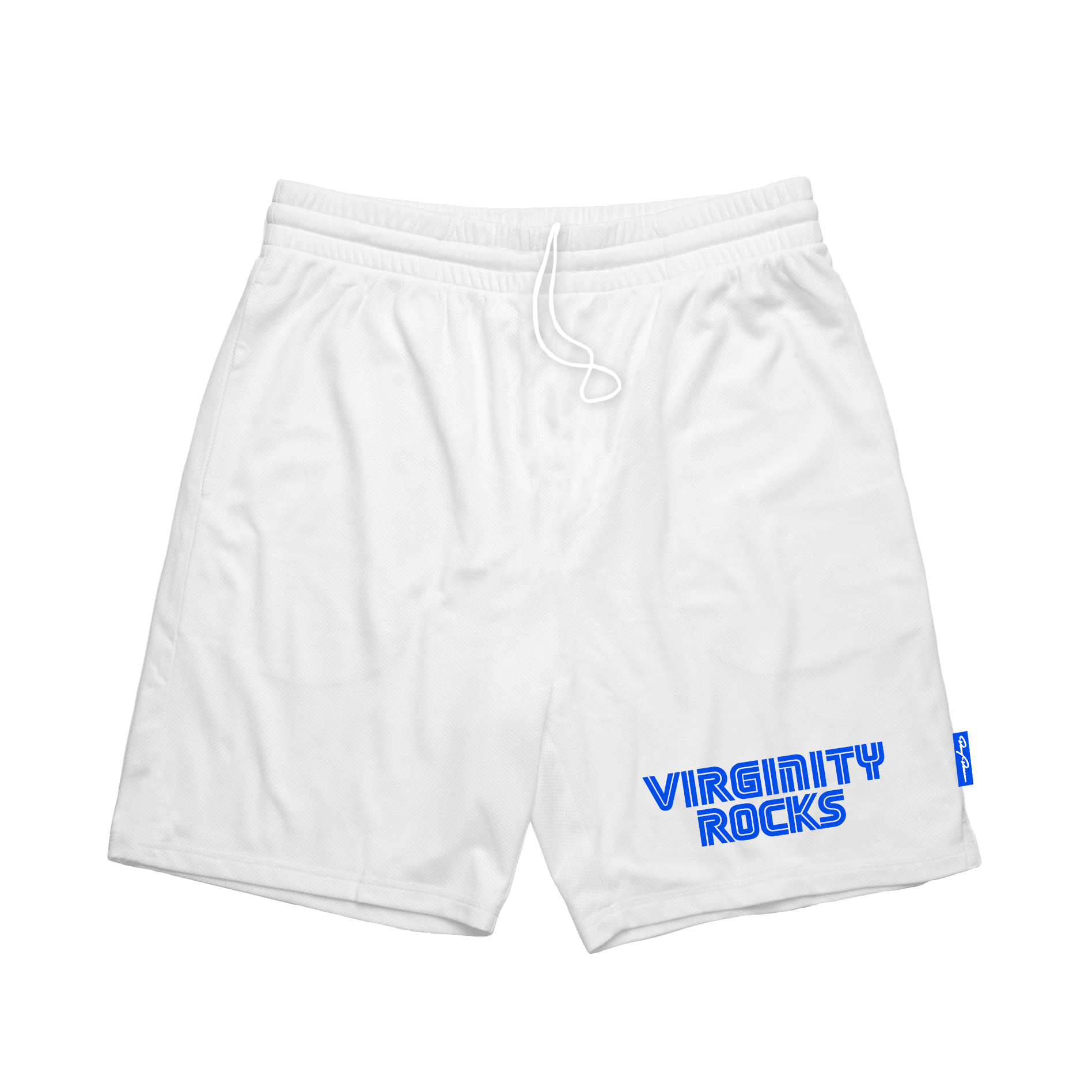 Virginity Rocks Game White Mesh Shorts - Danny Duncan