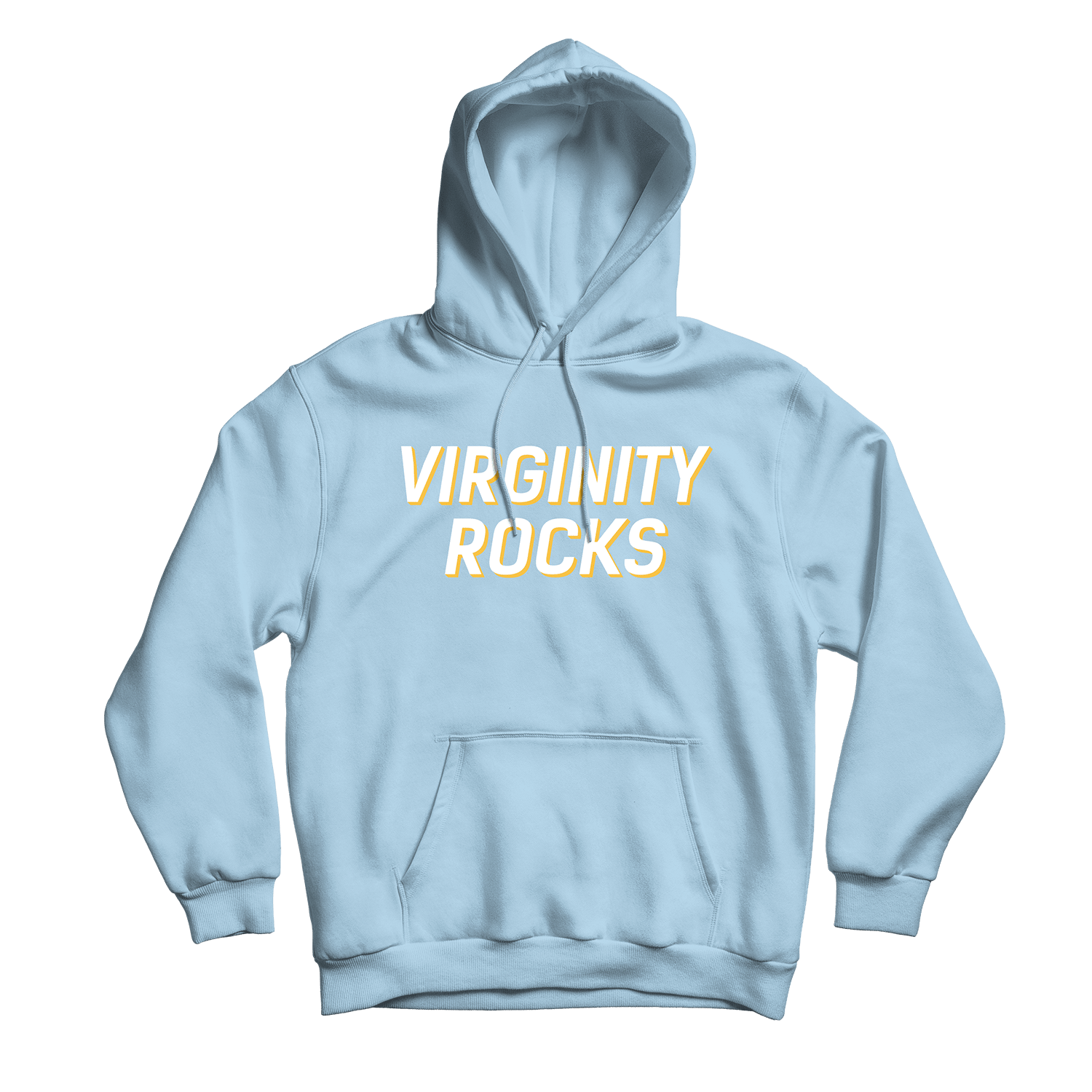 Virginity Rocks Light Blue Hoodie - Danny Duncan