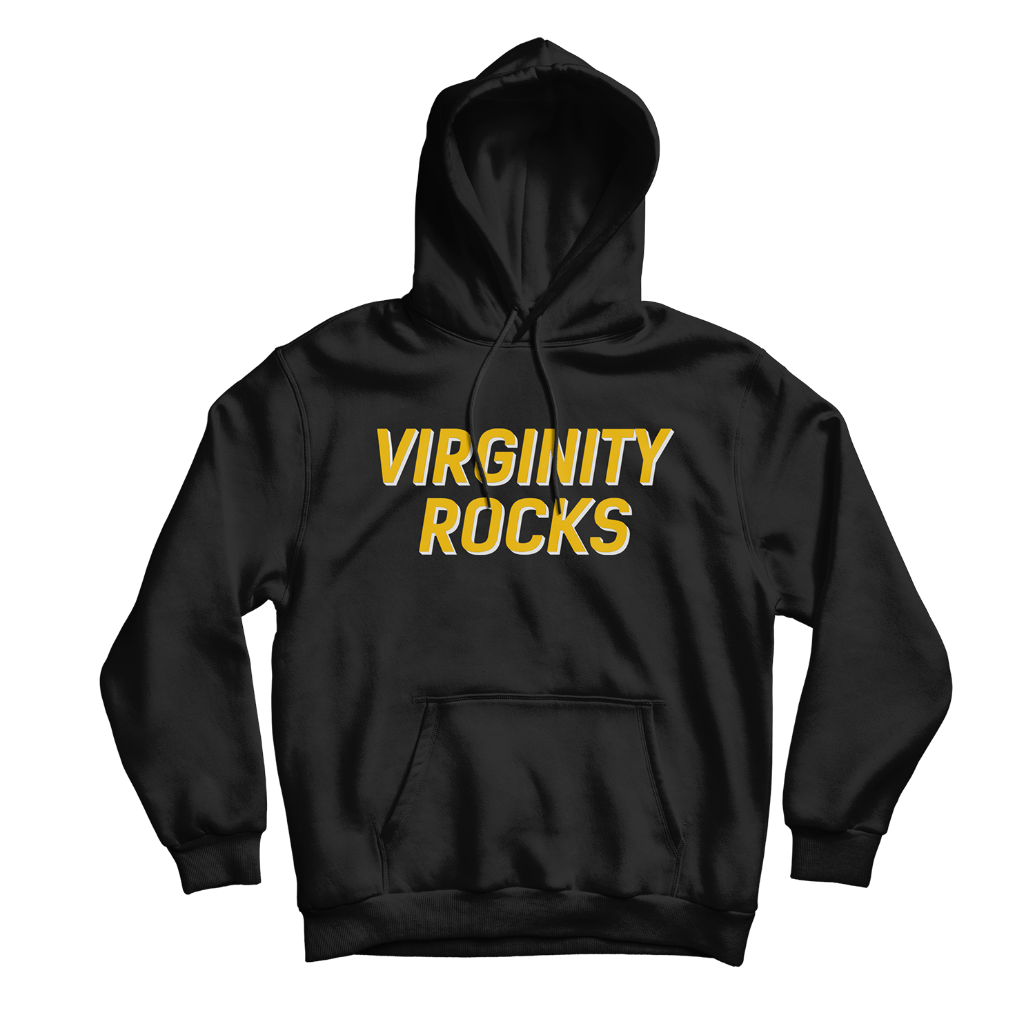 Virginity Rocks Black Hoodie