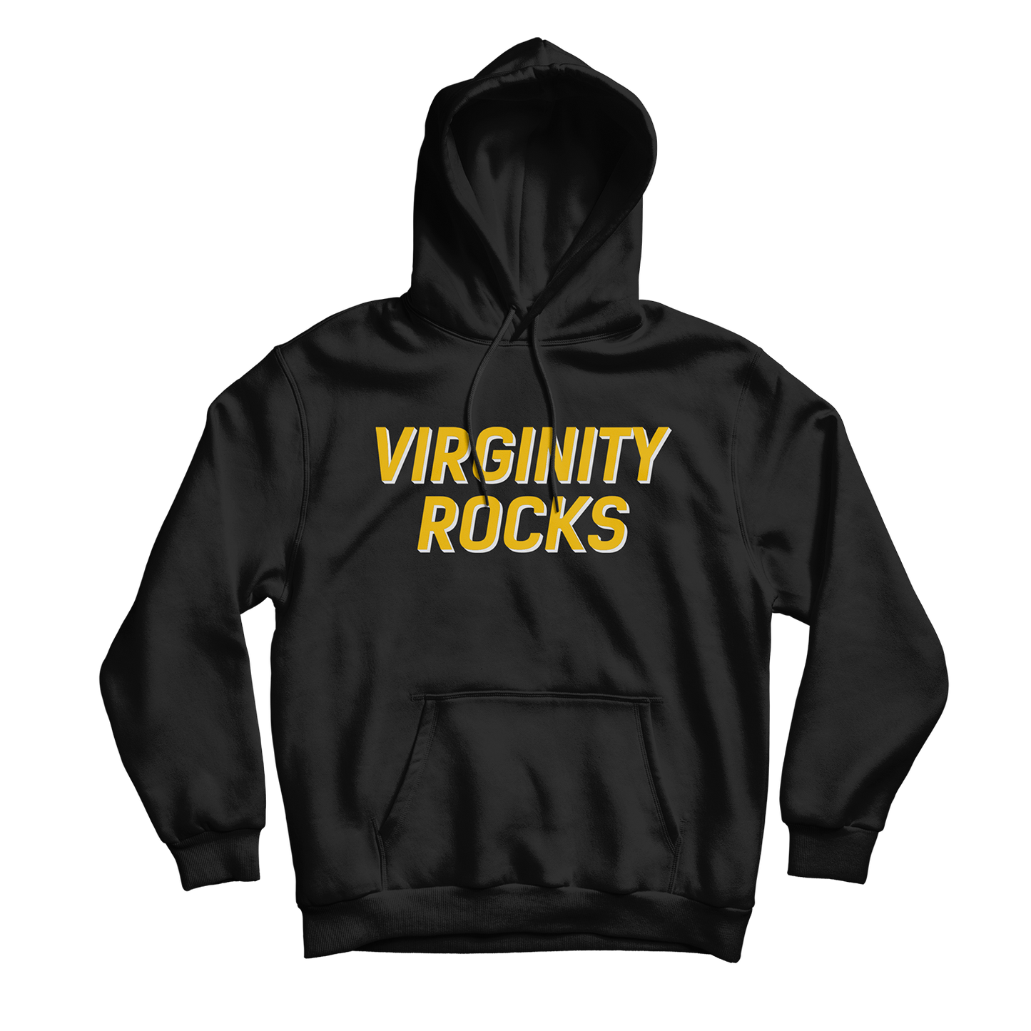 Virginity Rocks Black Hoodie