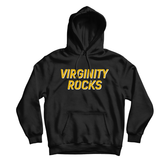 Virginity Rocks Black Hoodie