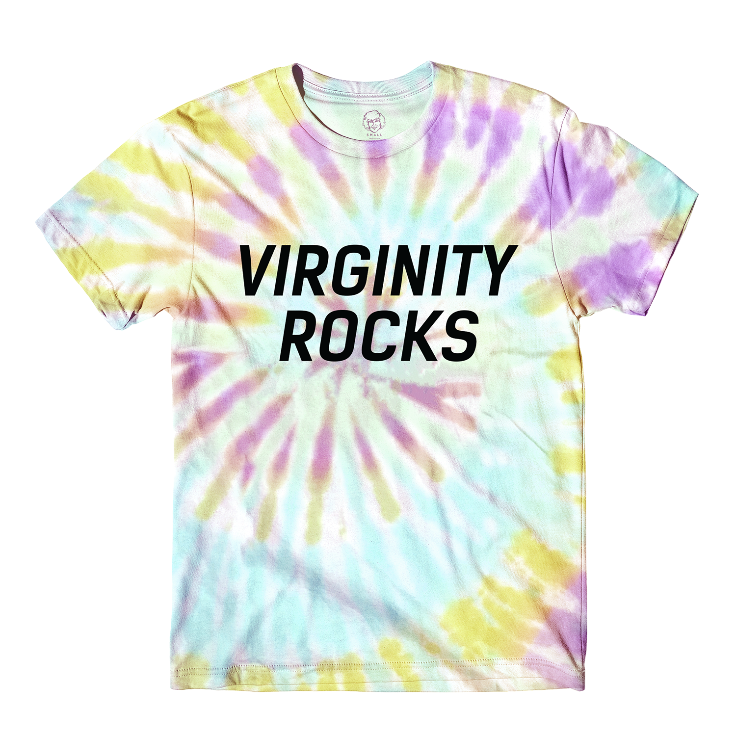 Virginity Rocks Tie Dye Tee
