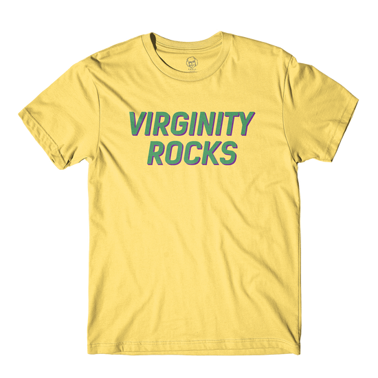Virginity Rocks Yellow Tee
