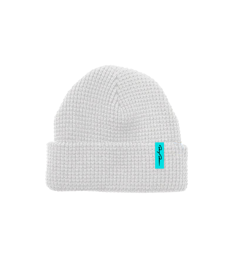 Signature White Beanie