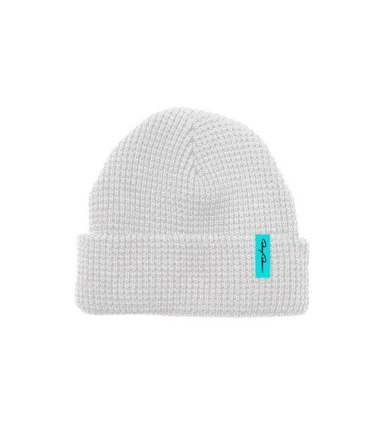 Signature White Beanie